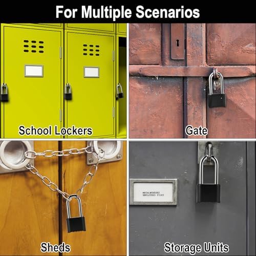 4pcs Combination Lock, 4-Digit Heavy Duty Combo Lock