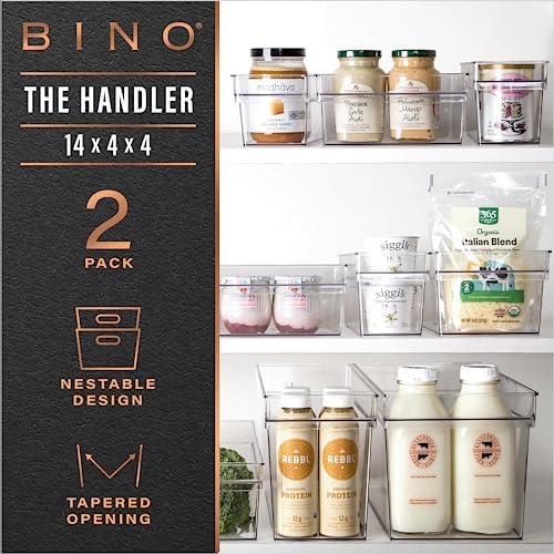 BINO | Plastic Storage Bins, Small | THE HANDLER COLLECTION | Multipurpose Or...
