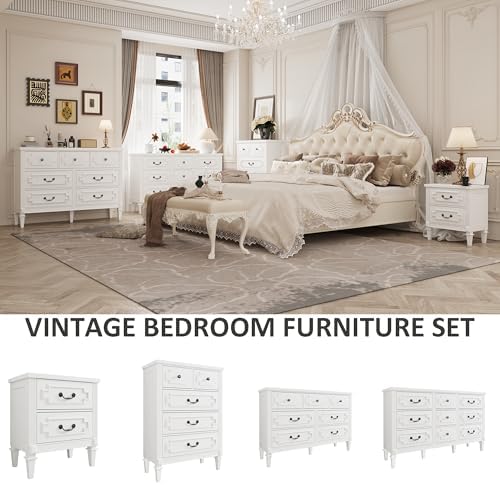 BOSHIRO 7 Drawer Dresser for Bedroom, 36" Tall Dresser & Chest of Dr...