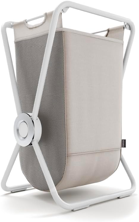 simplehuman X-Frame Hamper, Single Compartment Laundry Hamper for Bedroom Bat...