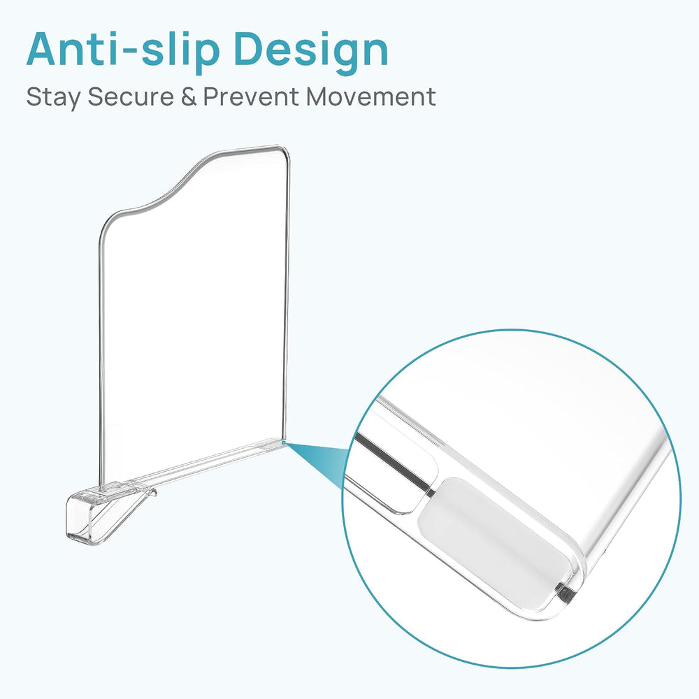 Vtopmart 12" Extra Tall x 11.7" Deep Shelf Dividers, 12 Pack