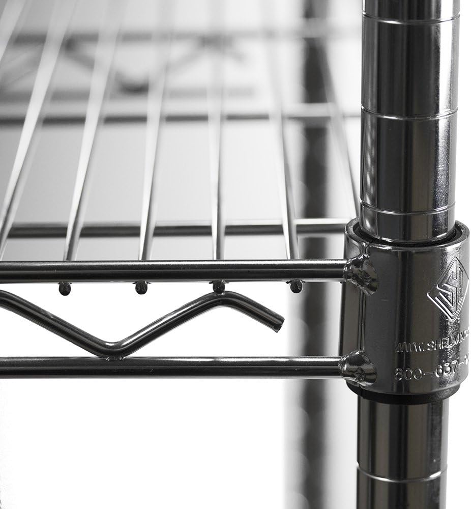 Shelving Inc. 12" d x 18" w Chrome Wire Shelving with 1 Tier Shelf