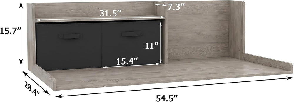 TaoHFE Washer Dryer Countertop,Washer and Dryer Topper for Laundry,Grey OAK