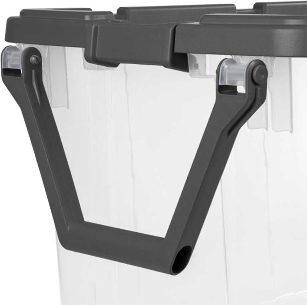 Sterilite 8-Pack Modular Stacker Box, Durable Clear Plastic Storage Bins with...
