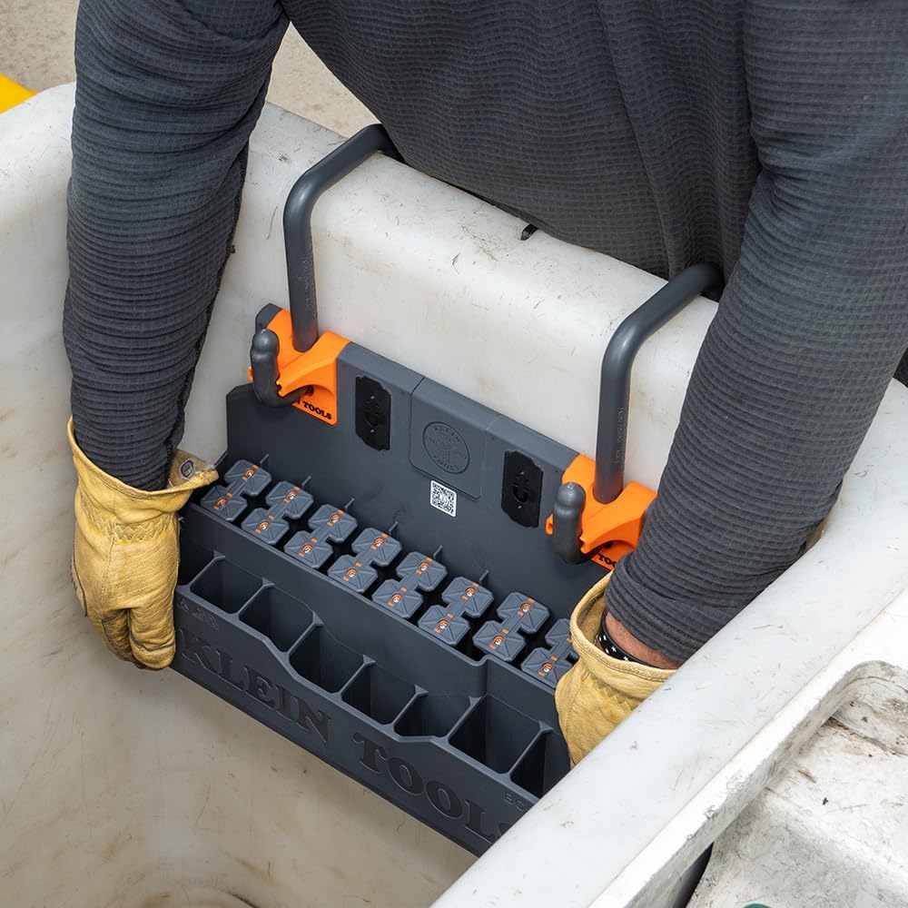 Klein Tools BC501S S-Hook Hard Tool Storage Module, 18 Compartments