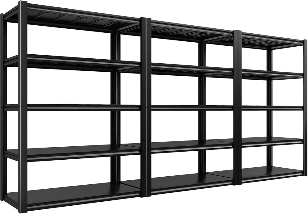 REIBII Garage Shelving 48.2" W Storage Shelves 3000LBS Metal Shelving He...
