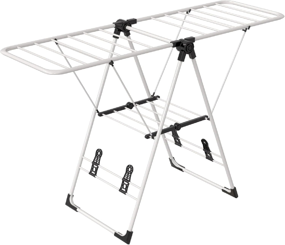 Maomo Foldable Clothes Drying Rack, Double-Sided Gullwing Laundry Drying Stan...