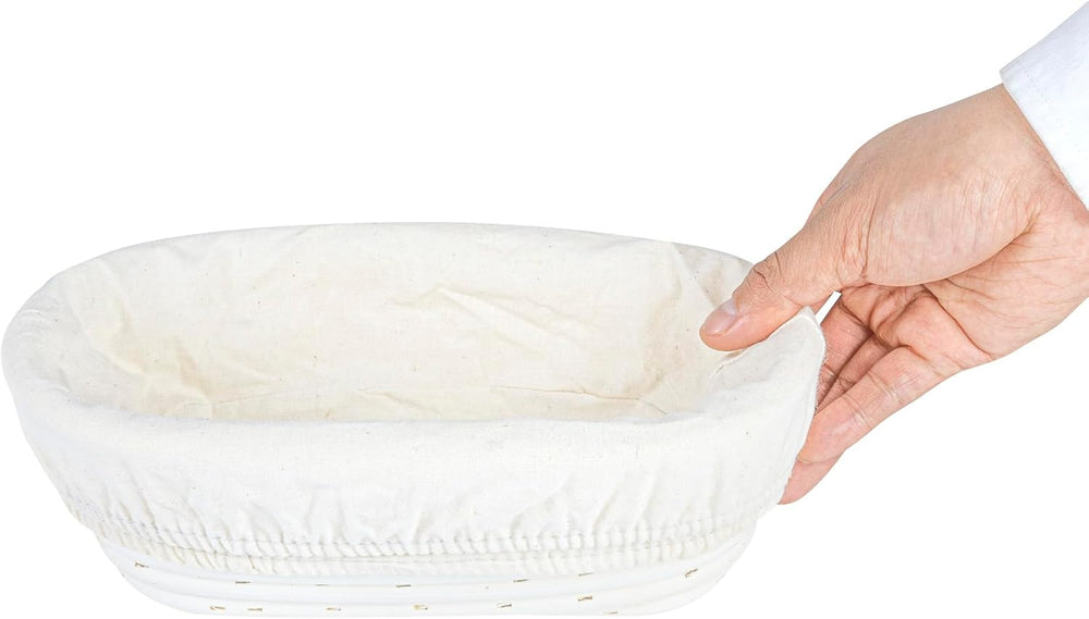 Restaurantware 9 3/4 In Oval Rattan Banneton Proofing Baskets, 1 Count