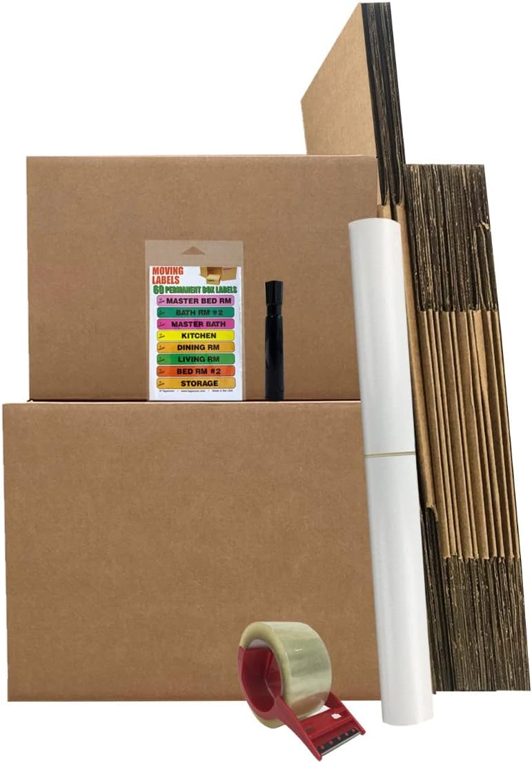 Bigger Boxes Smart Moving Kit #1, 1 to 2 Bedroom