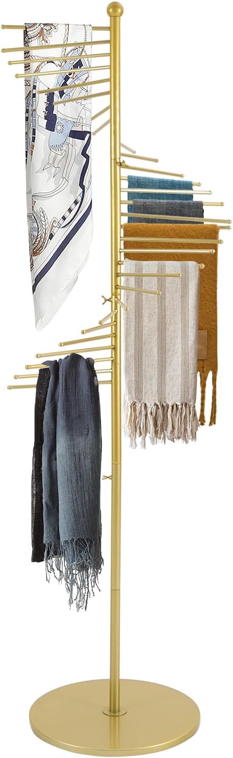 Scarf Organizer, Hijab Organizer, 30 Tiers Metal Scarf Hanger for Multiple Sc...