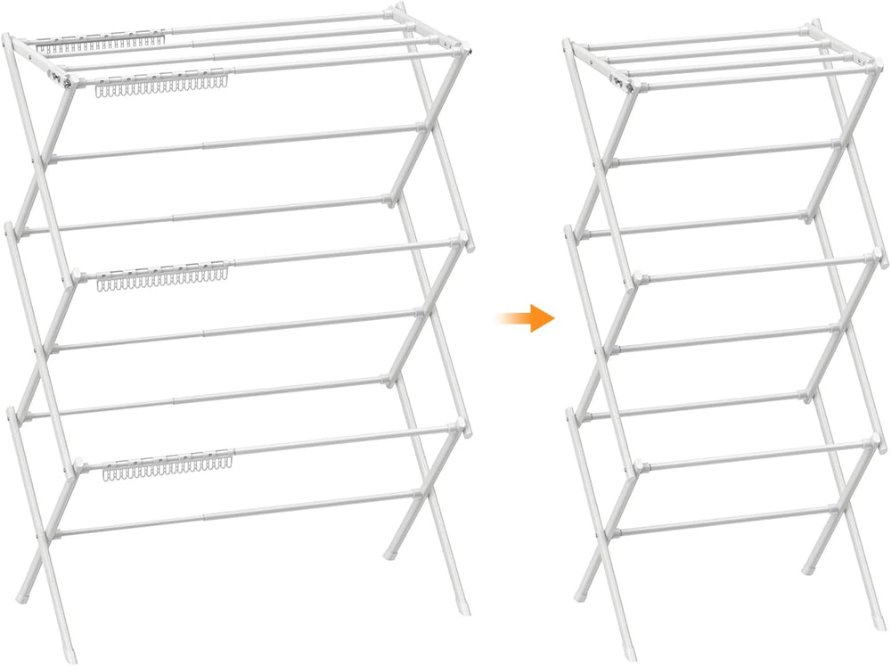 3 Tier Clothes Drying Rack, Foldable Drying Rack Clothing,Indoor & Outdoo...