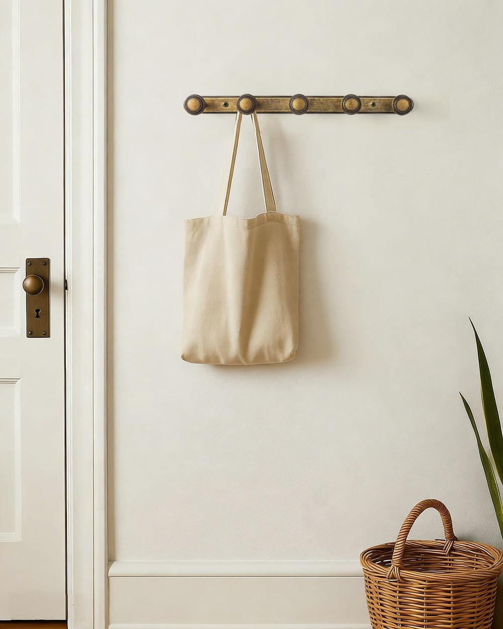 Goo-Ki 1 Pack Antique Brass Coat Rack Wall Mount Heavy Duty, Vintage Brass To...