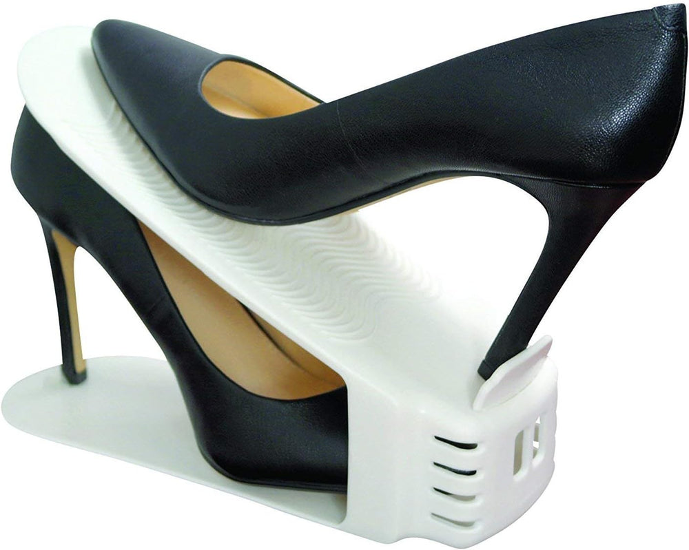 Shoe Slotz Space-Saving Storage Units in Ivory | As Seen on TV | No Assembly ...