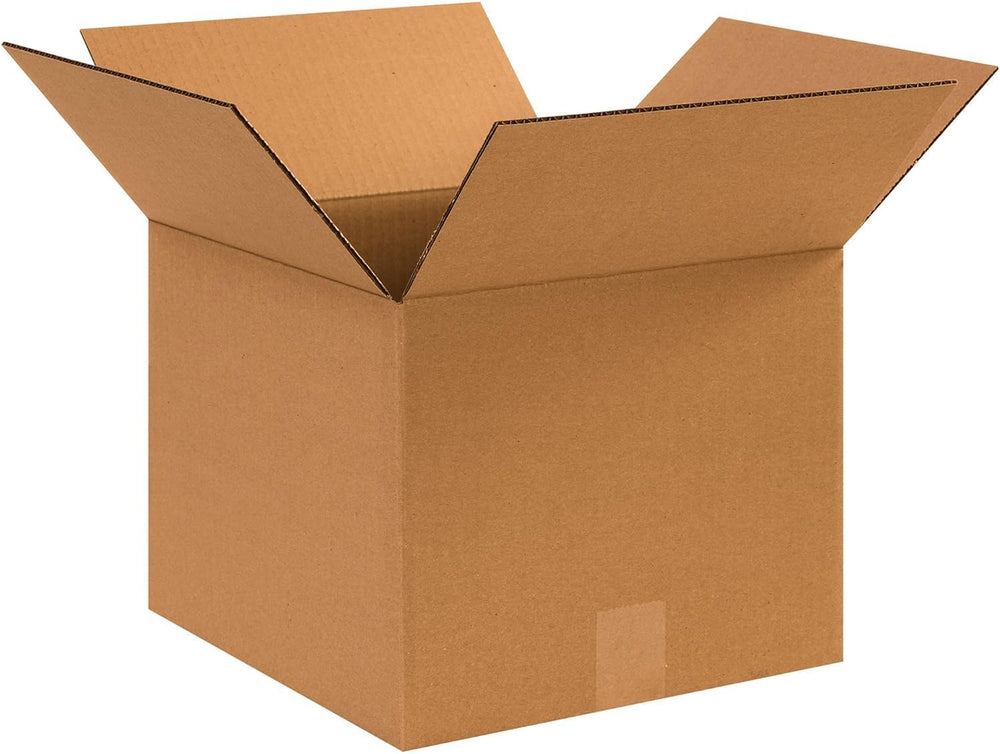 Shipping Boxes 12"L x 12"W x 10"H, 25-Pack | Kraft Corrugated ...