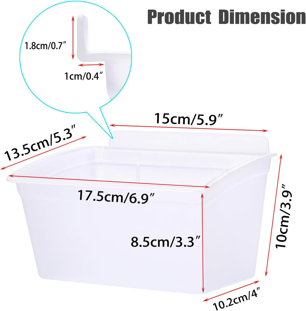 Sumnacon Slatwall Bins 15 Pcs Slatwall Organizer for Garage Plastic Slatwall ...