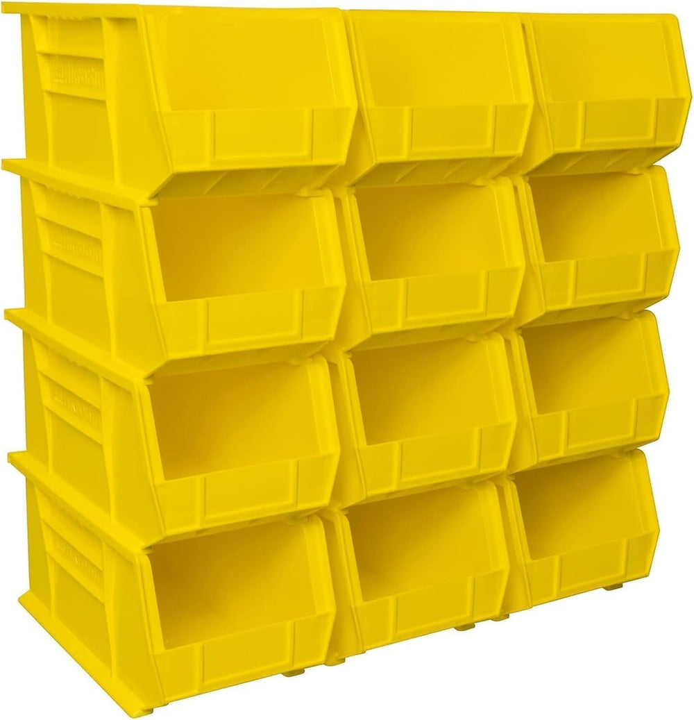 Akro-Mils 30240 AkroBins Plastic Storage Bins, 15"x8"x7", Yell...