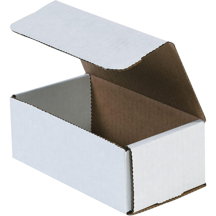 Box USA BM1464 Corrugated Mailers, 14" x 6" x 4", White (Pack of 50)
