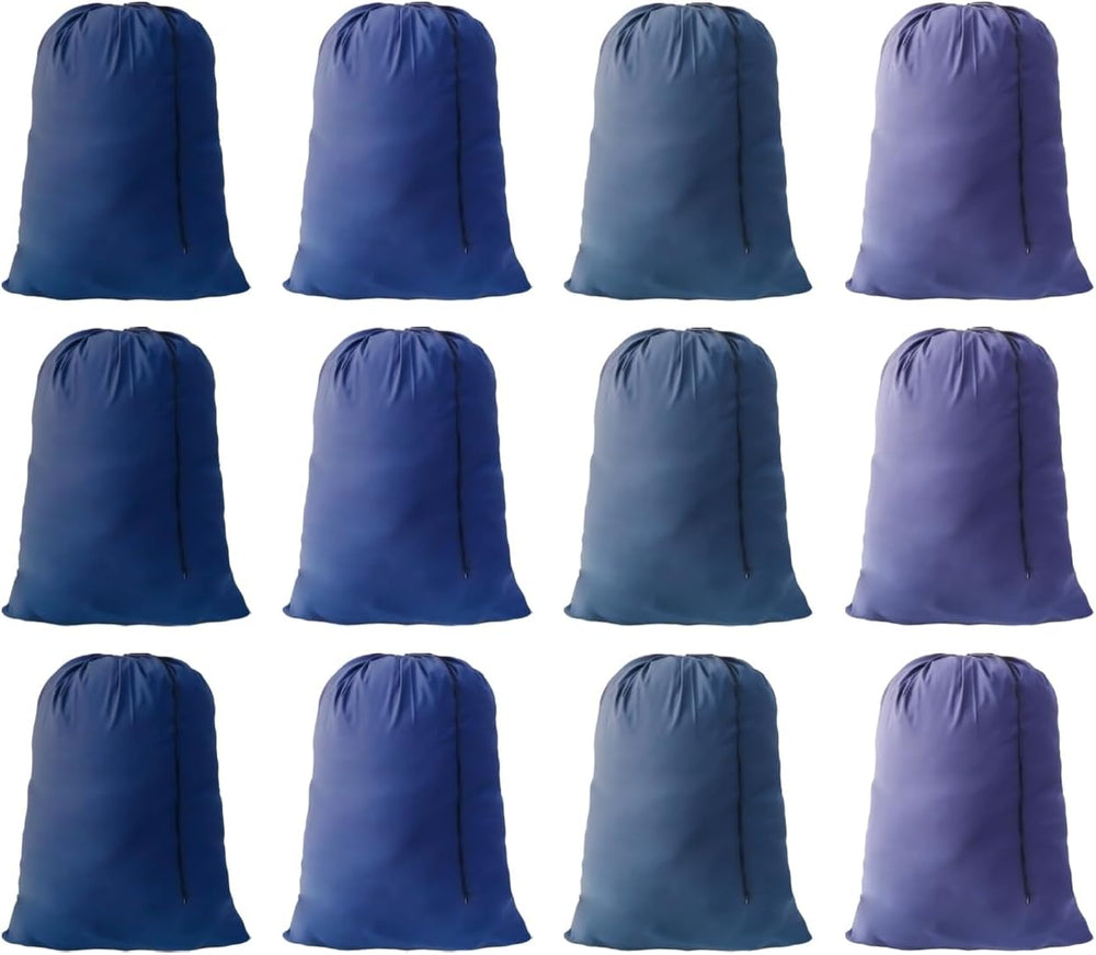 Extra Large Laundry Bag 30"x40", Blue, 12 Pack