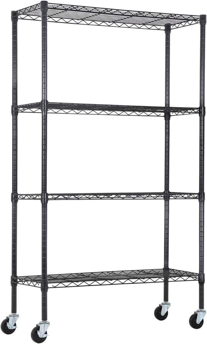 PayLessHere | 4-Tier Wire Shelf | 36"x14"x62" | Black