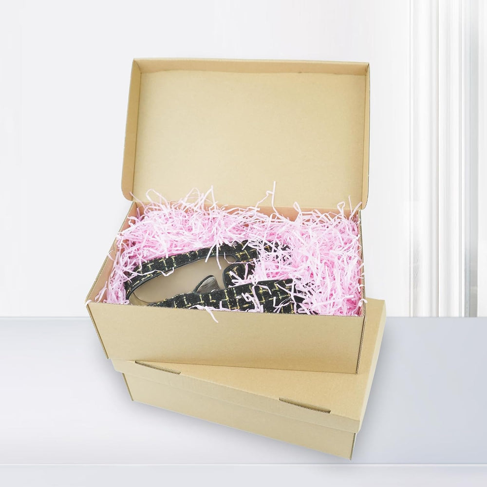 STRBOXONG Cardboard Shoe Boxes with Lid, 11.81x7.08x3.94, Multi-Purpose Stora...