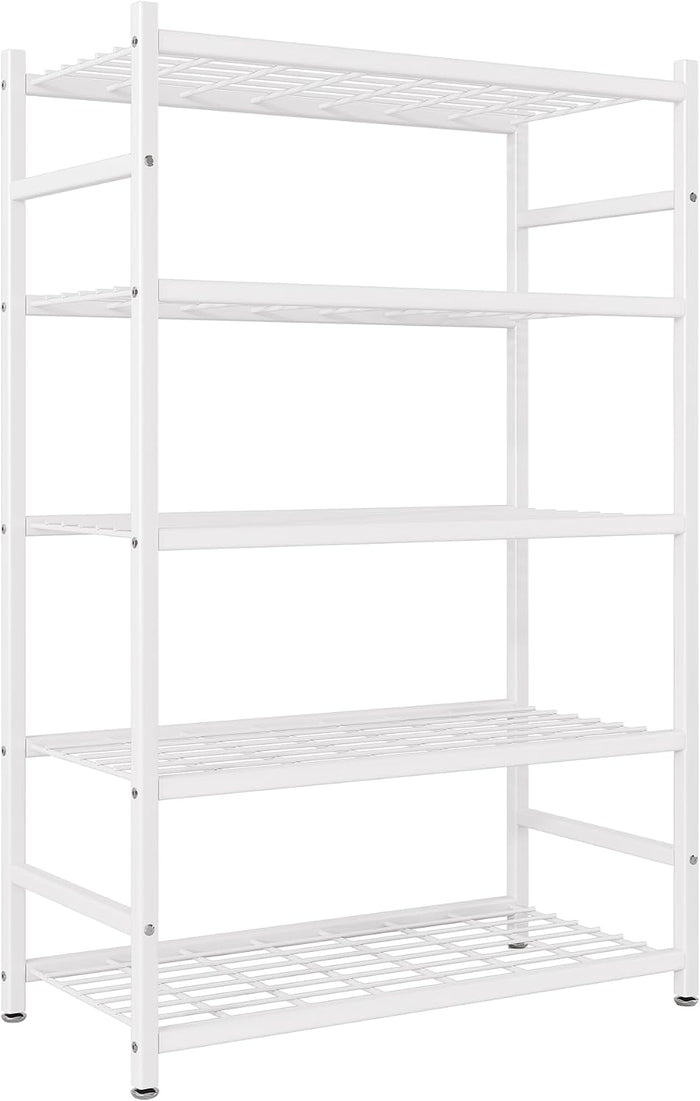 36.4" W Storage Shelves, 5-Tier Metal Shelving Unit with Leveling Feet