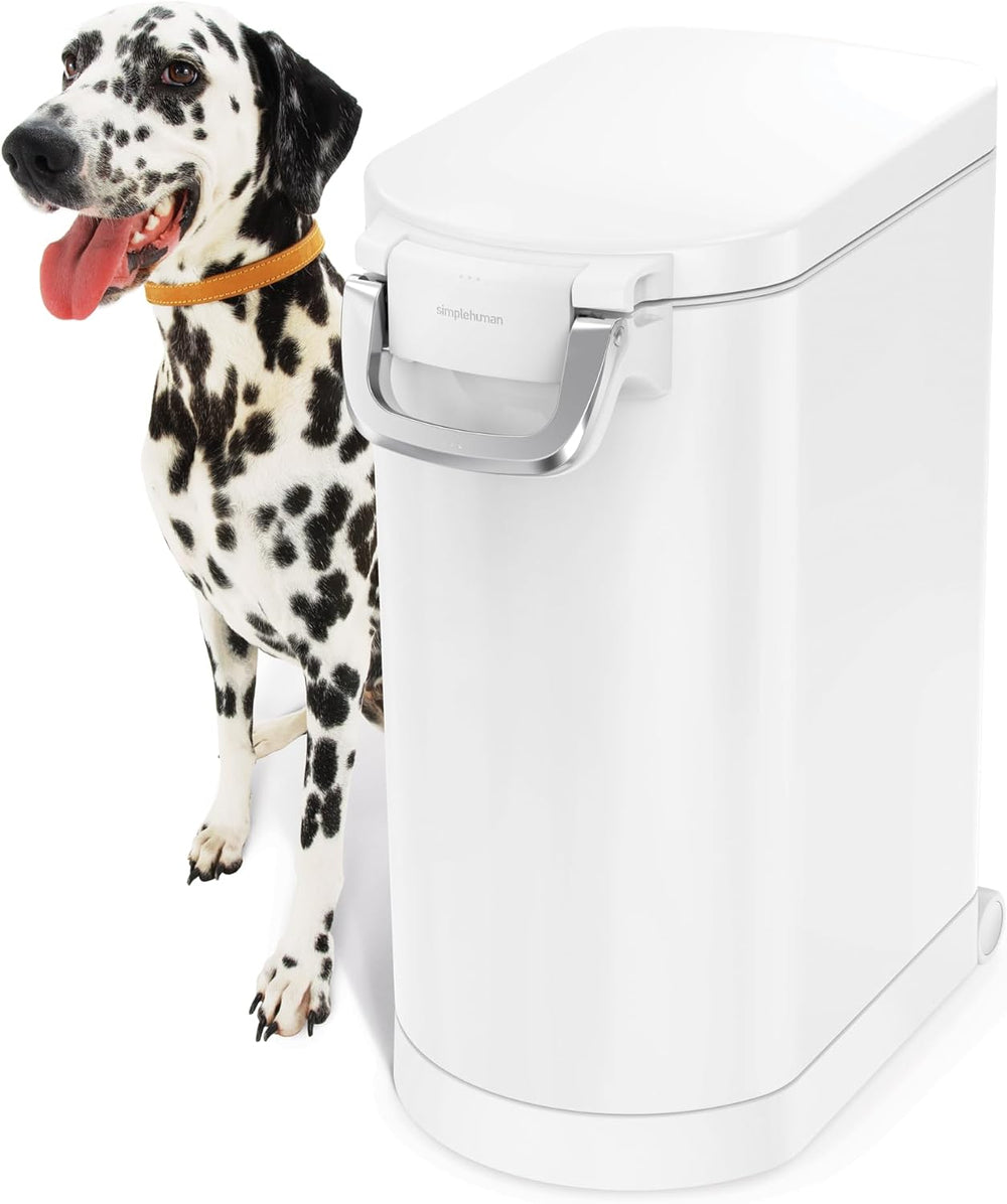 simplehuman Large Pet Food Storage Container, Holds 30-35 lb / 14-16 kg of Dr...