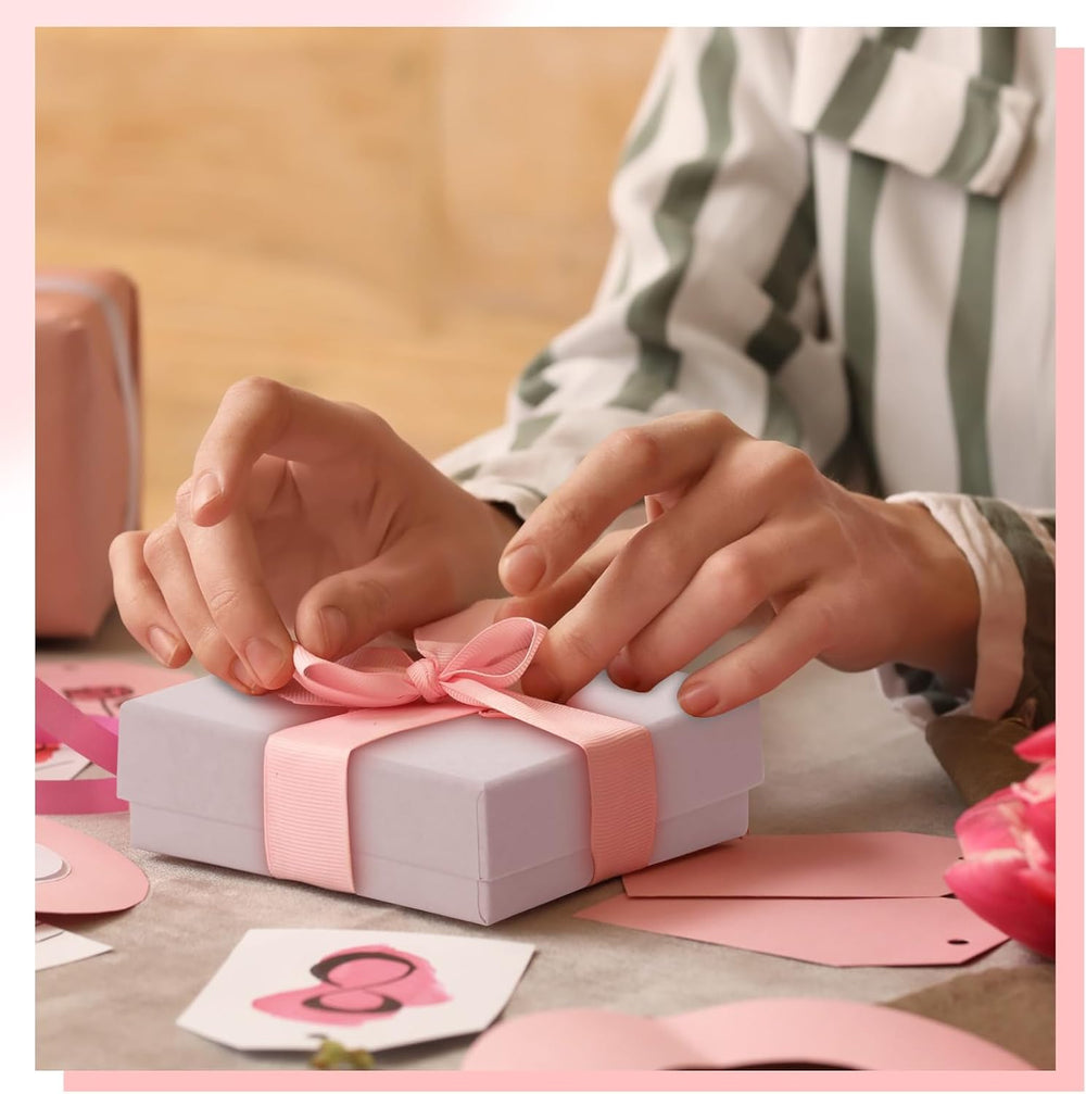 Tenceur 100 Pcs Jewelry Gift Boxes 3.5 x 3.5 x 1 Inch Cardboard Jewelry Boxes...
