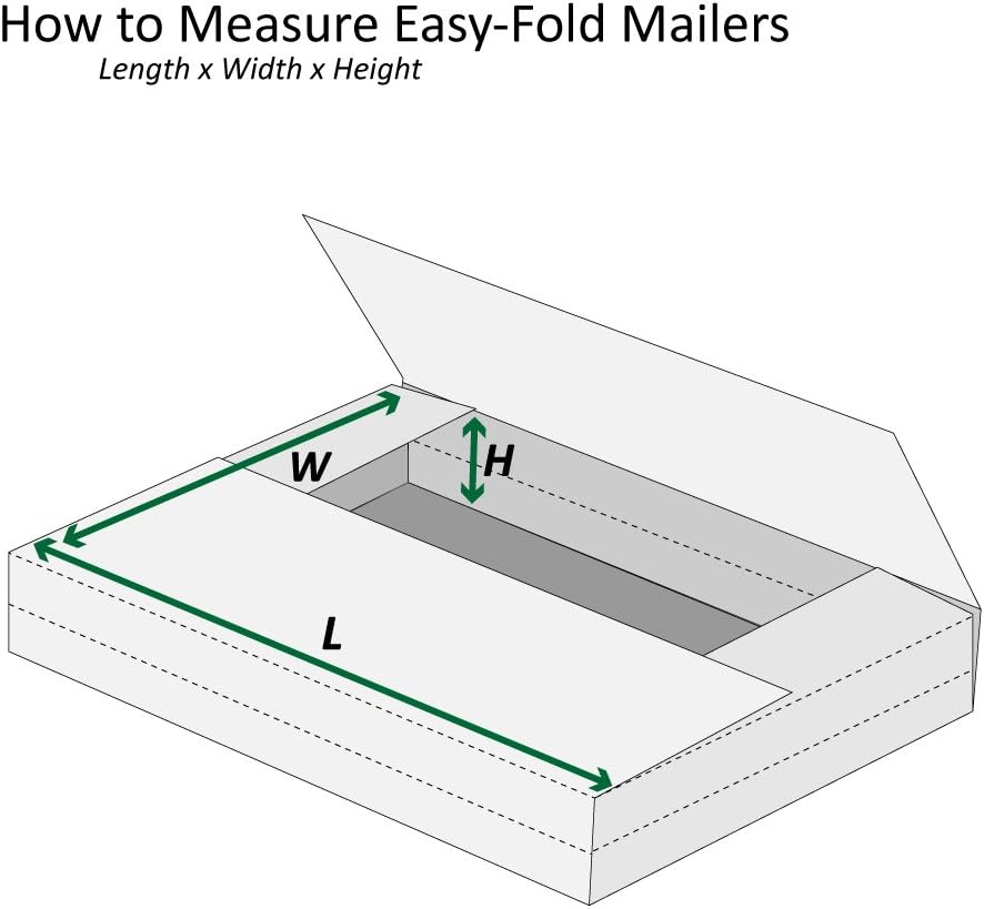 Boxes Fast BFM2BKK Corrugated Cardboard Easy-Fold Mailers, 12 1/8 x 9 1/8 x 2...