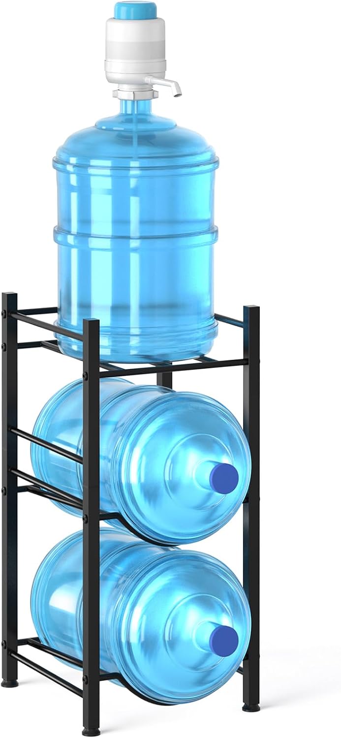 Small 5 Gallon Water Jug Holder, 3 Tier Water Jug Stand Holder 5 Gal Water Bo...