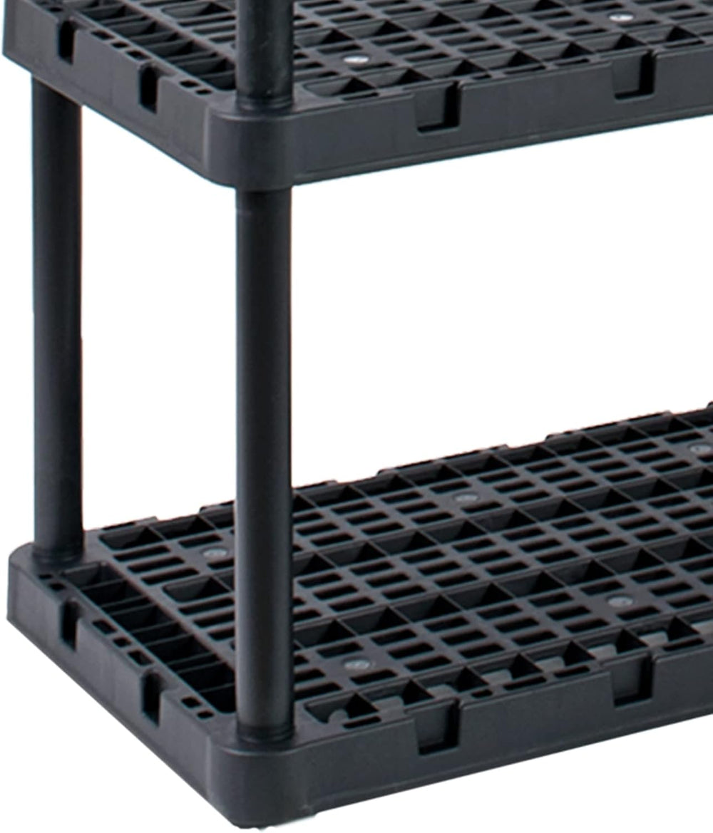 Gracious Living 4 Shelf Unit, Heavy-Duty Shelving Storage Rack for Home and G...