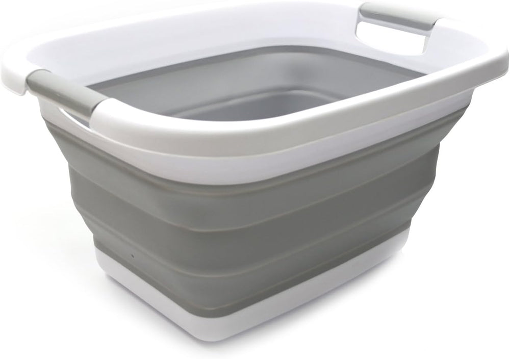 SAMMART 25L (6.6 gallon) Collapsible Laundry Basket/Tub - Foldable Storage Co...