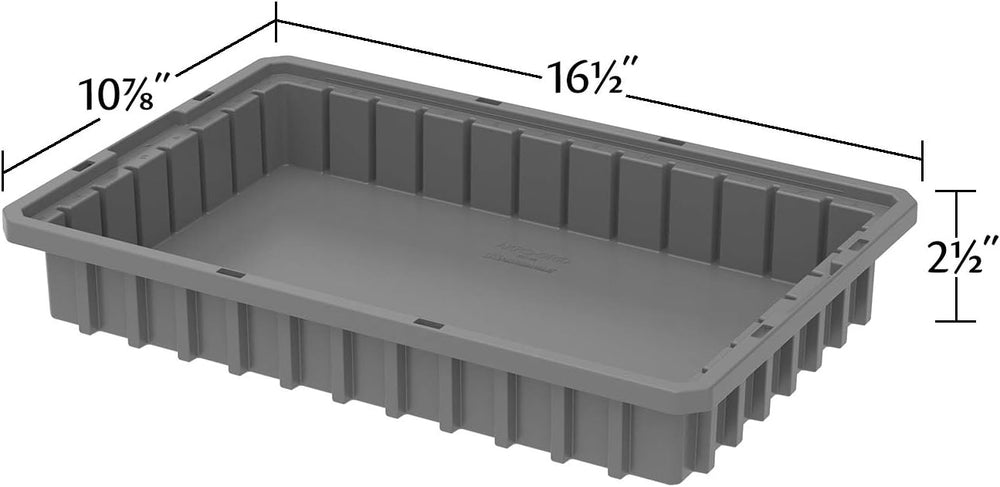 Akro-Mils 33162GREY Akro-Grid Dividable Box (12 Pack), Gray