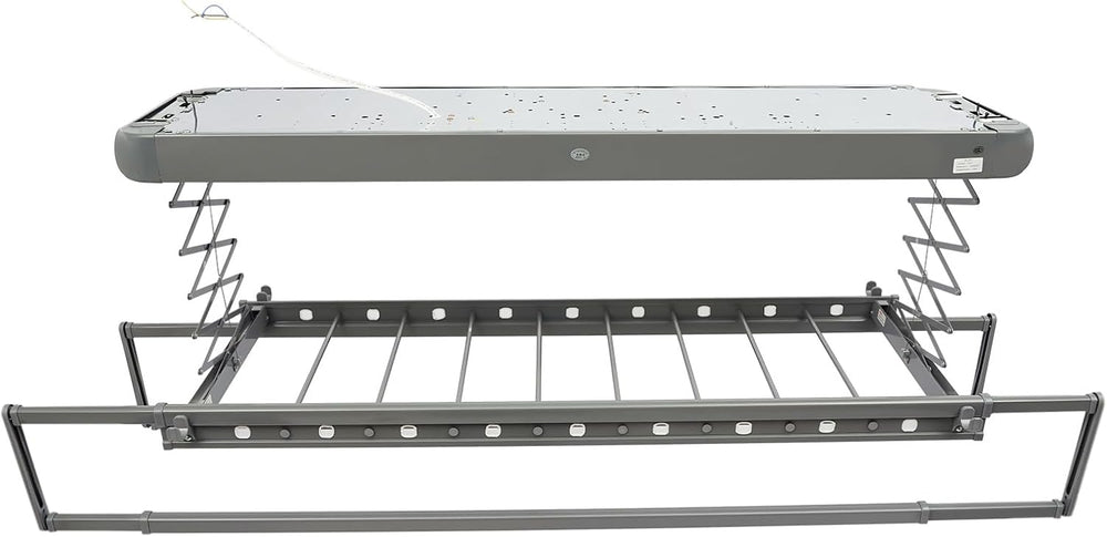 Ceiling Mounted Clothes Drying Rack, Adjustable Electric Clothes Airing Rack ...