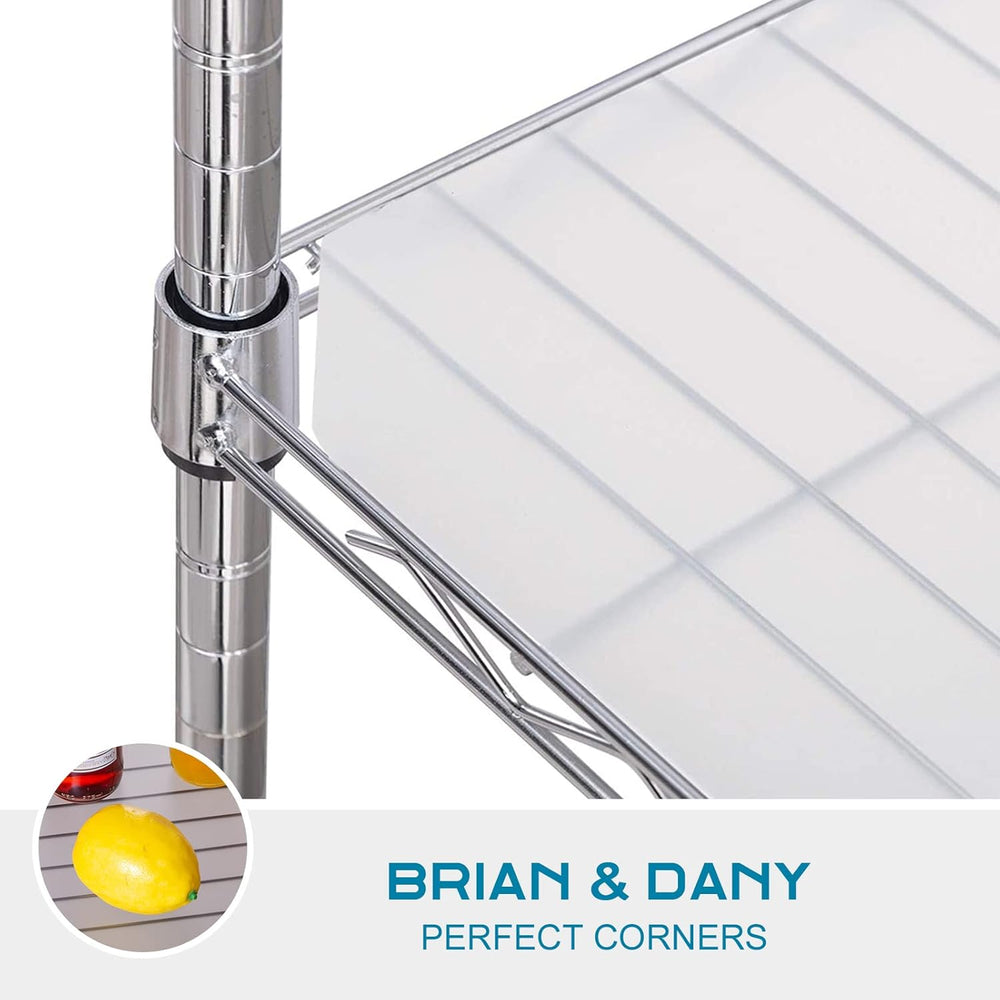 BRIAN & DANY Wire Shelf Liner, Set of 6, 18" x 48" Clear