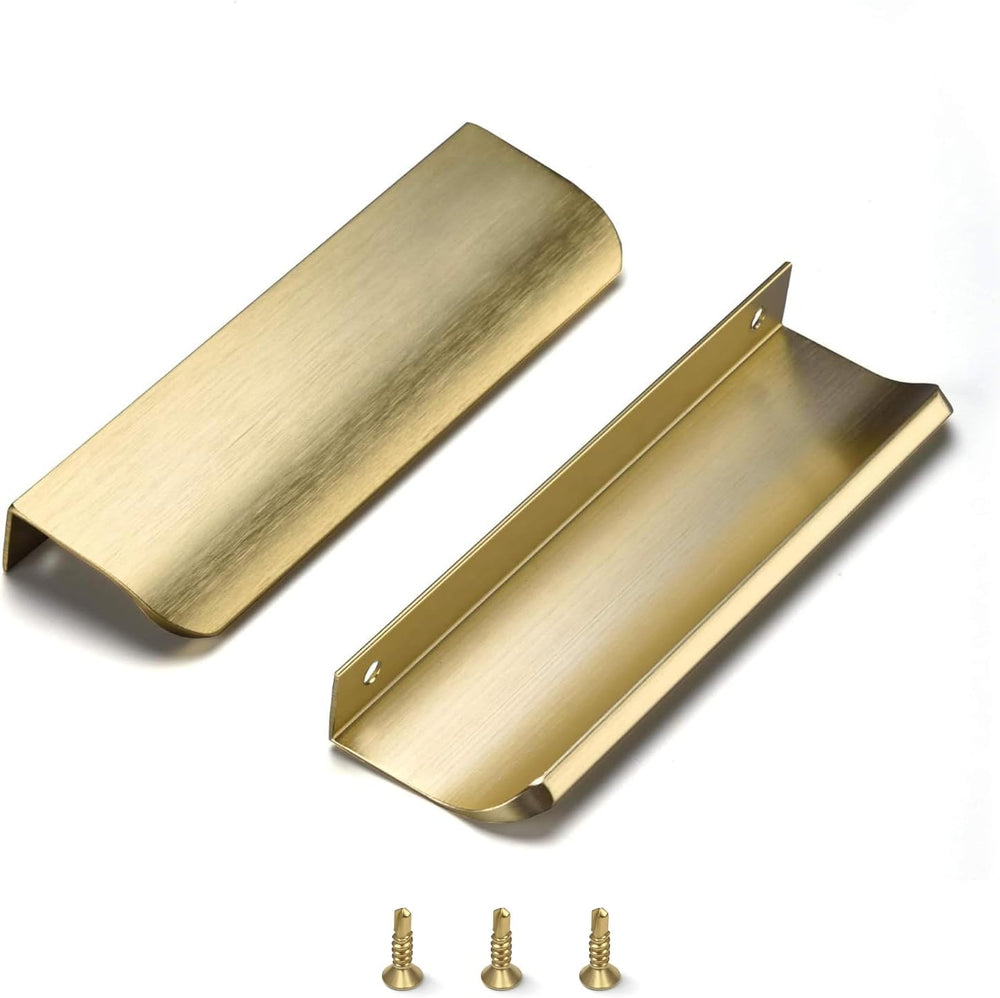 Satanga Edge Finger Tab Pulls for cabinets Kitchen Concealed Drawer Pull Alum...