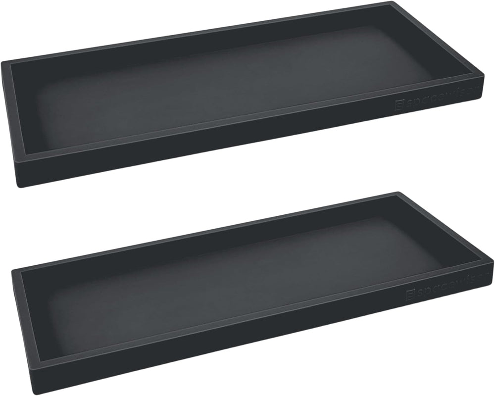 Silicone Countertop & Vanity Bathroom Tray – 2 PC 11.7"