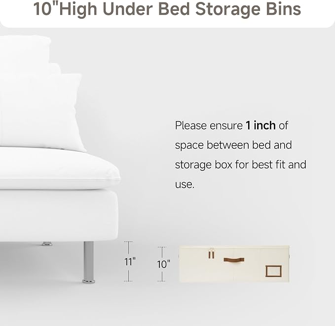 StorageWorks Under Bed Storage Bins, 90L Clothes Organizer
