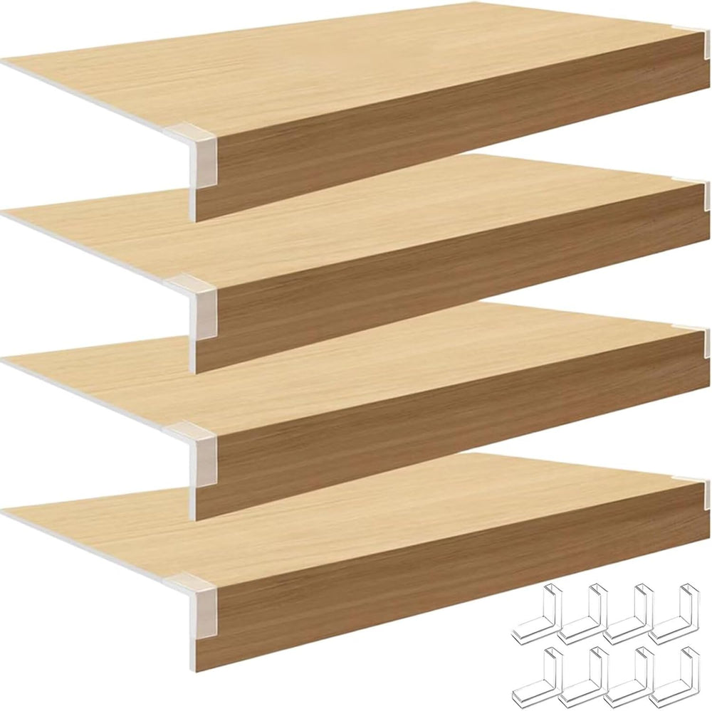 30x12x2in Gray Shelf Covers for Wire Shelving, 257-Pack Thick Steady PVC Line...