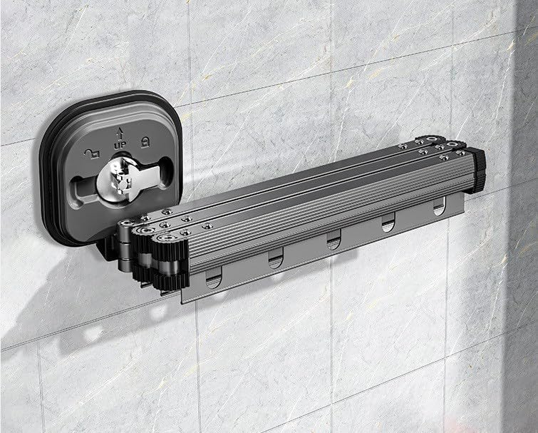 Clothes Drying Rack Wall Mounted with Suction Cup, Drying Racks for Laundry