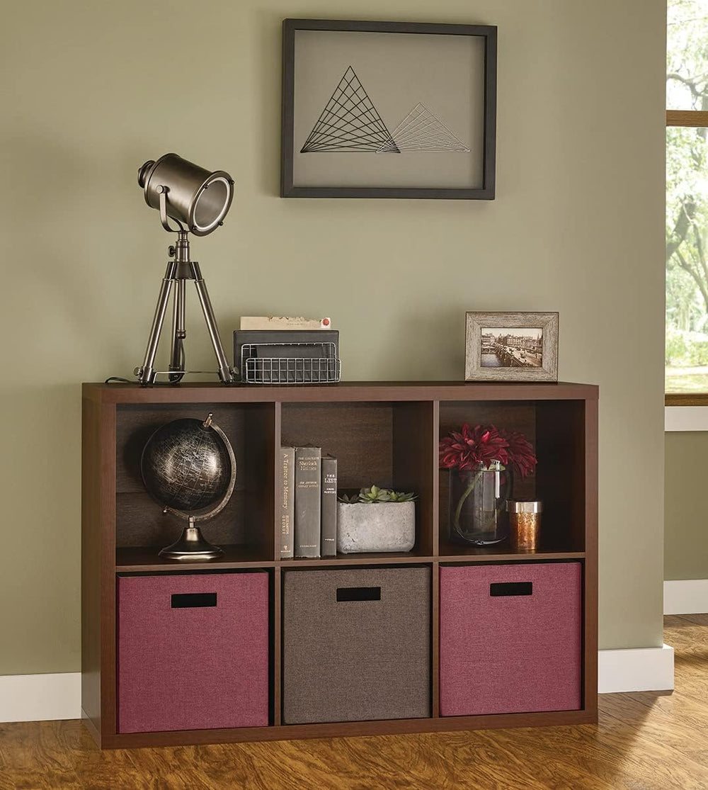 ClosetMaid 6 Cube Storage Shelf Organizer Bookshelf with Back Panel, Easy Ass...