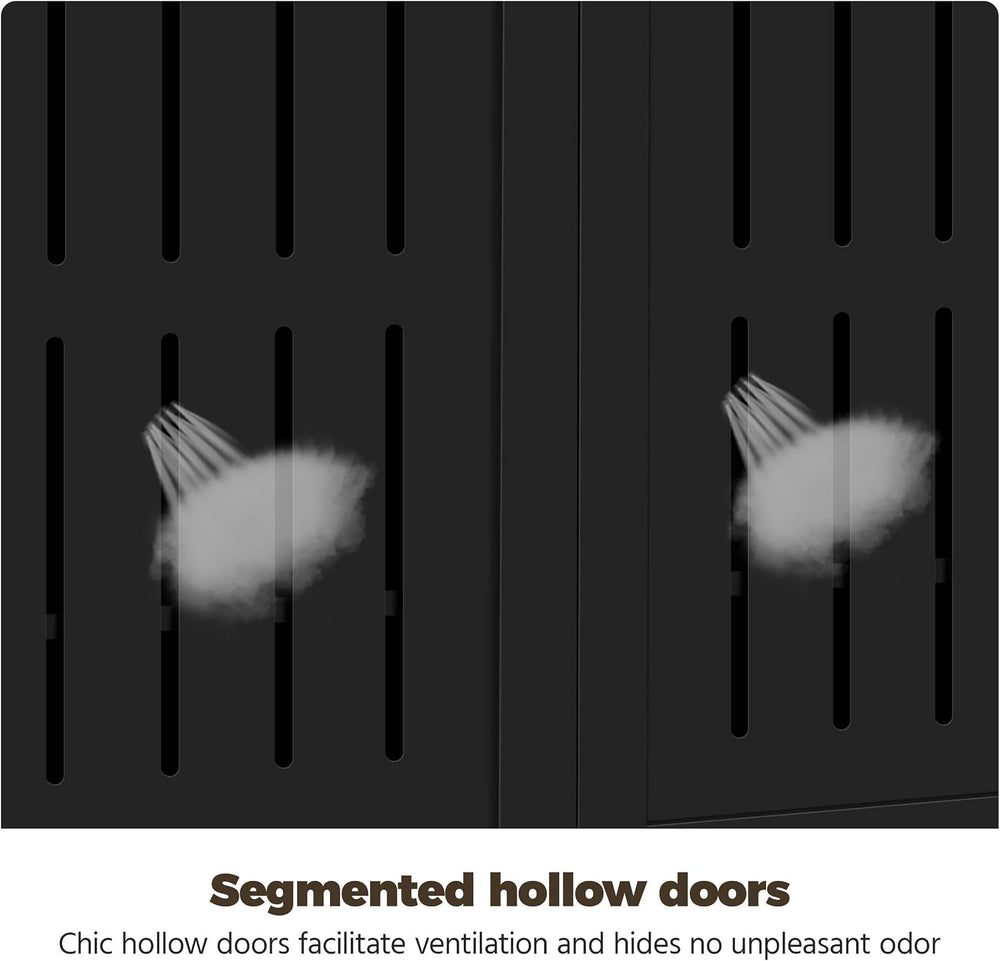 Yaheetech Kitchen Buffet Storage Cabinet for Home Office, Black