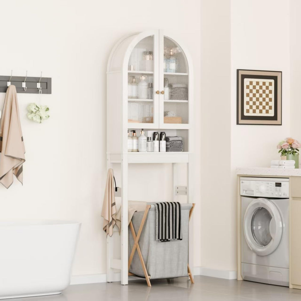 Over The Toilet Storage Cabinet, 23.7”W Modern Storage Cabinet Over Toilet wi...