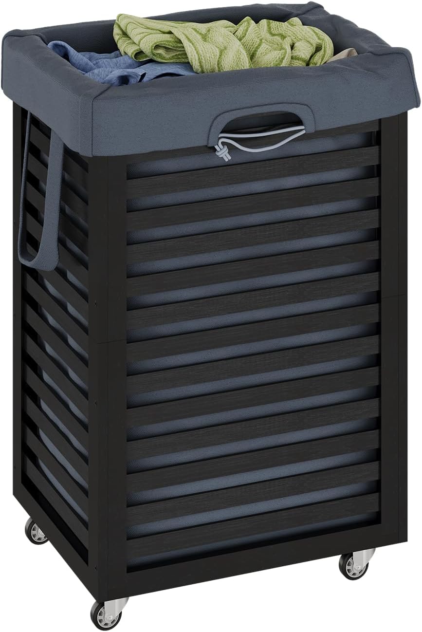 Laundry Hamper bamboo wood Laundry Clothes Laundry Hamper Clothes Storage