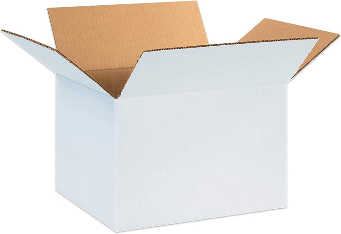 BOX USA White Shipping Boxes 12"L x 10"W x 8"H (25 Pack) Small Medium Mailing Box for Small Business Packaging, Mailers, Gifts & Storage