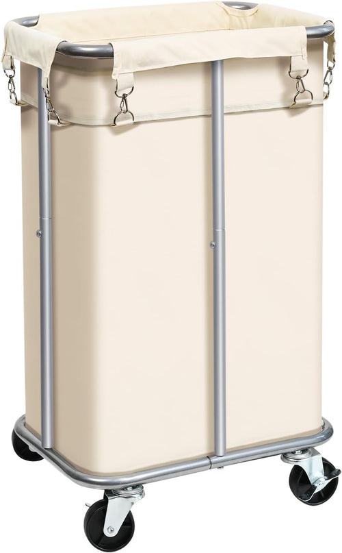 100l rolling laundry hamper basket with wheels for, main product view