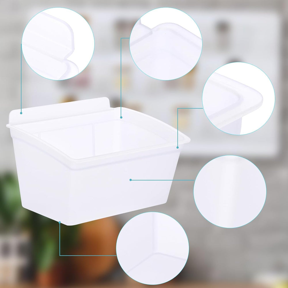 Sumnacon Slatwall Bins 15 Pcs Slatwall Organizer for Garage Plastic Slatwall ...