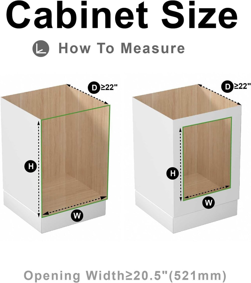 2 Tier Pull Out Cabinet Organizer,(20½"W x 22" D) Soft Close Slide ...