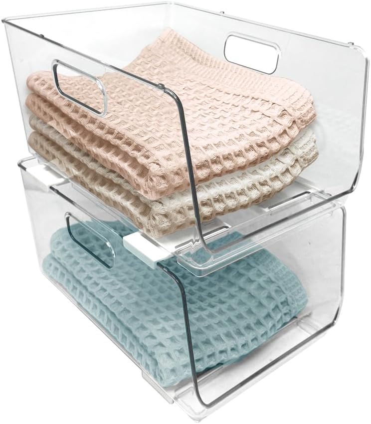 Isaac Jacobs 2-Piece (11.9" x 8.6" x 6.1") Large Deep Stackabl...