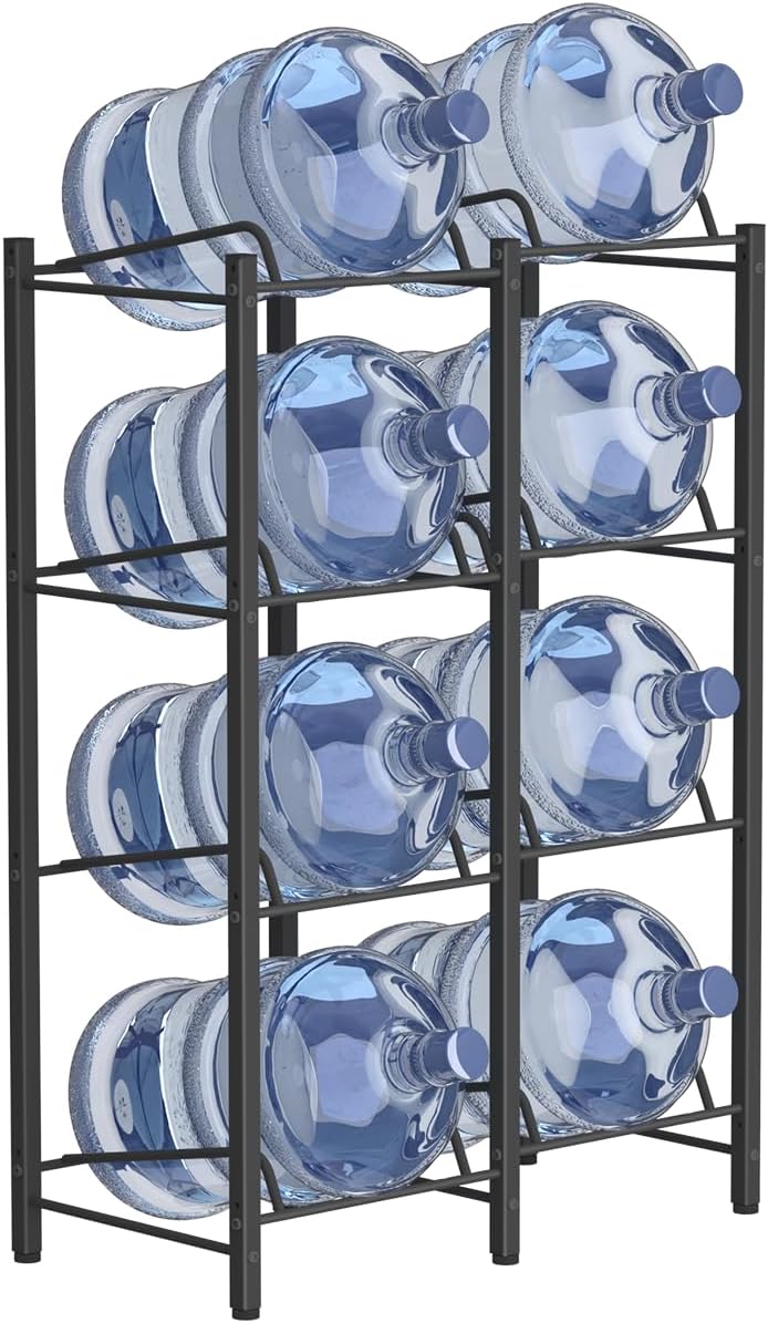 Mocomax 5 Gallon Water Jug Holder, Detachable Water Bottle Holder for 8 Bottl...