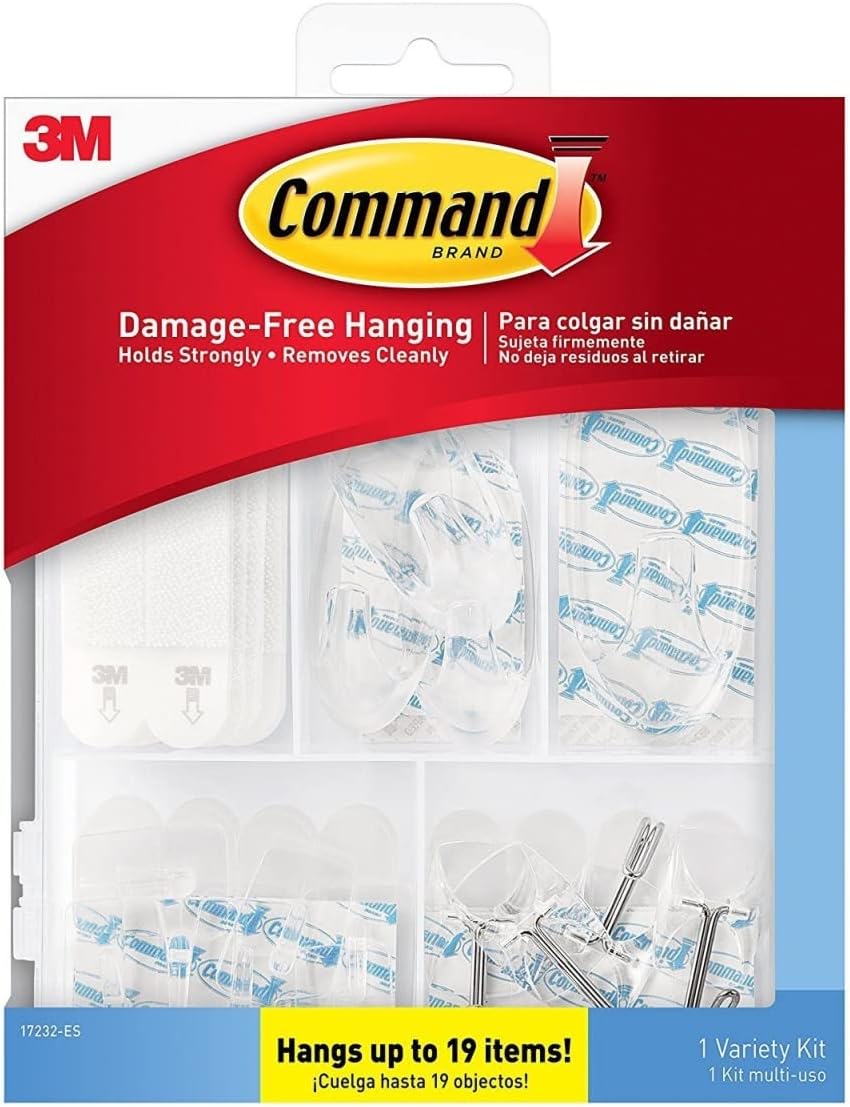 Command™ HOOK,DAMAGE-FREE,HANG,CLR 17232ES - 1 Each